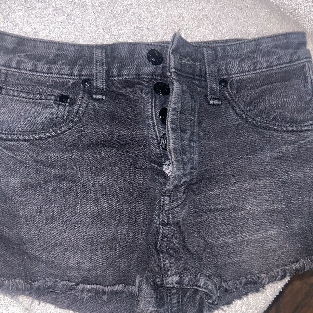 Black Denim Short